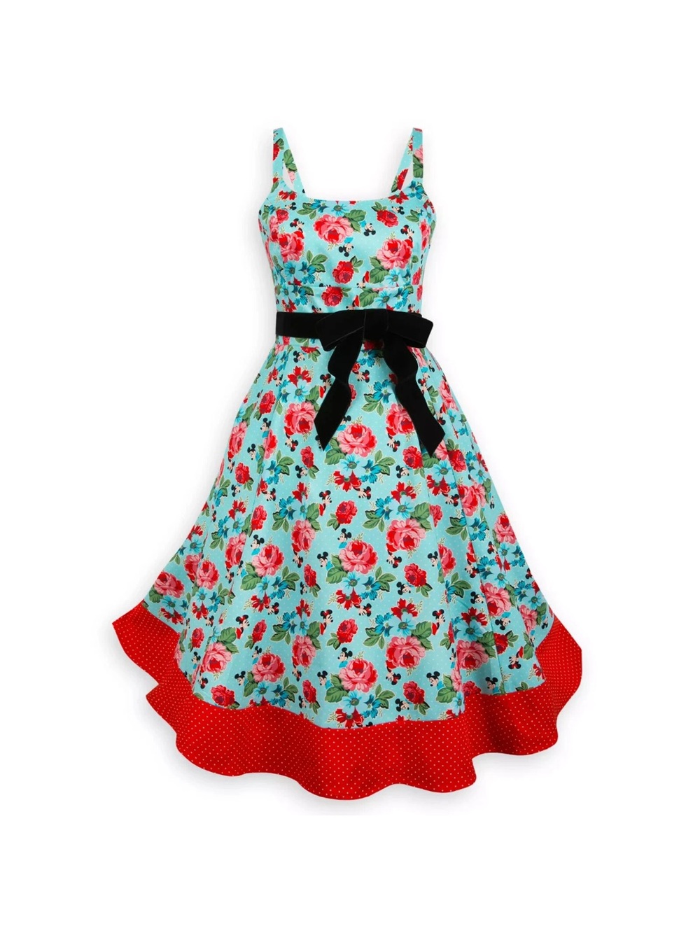 Disney Parks The Dress Shop Mickey and Minnie Mouse Floral Dress - Picture 13 of 13